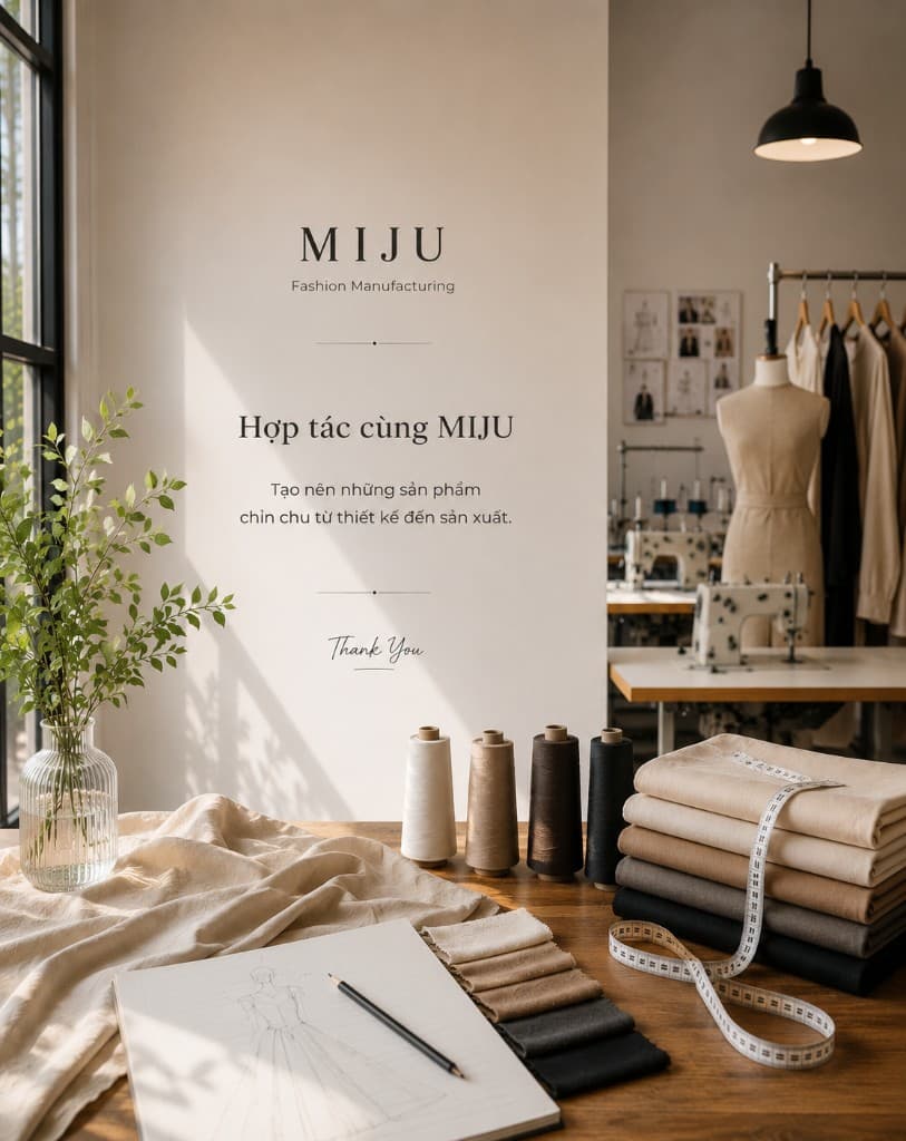 Studio thiết kế và sản xuất thời trang MIJU Fashion Manufacturing